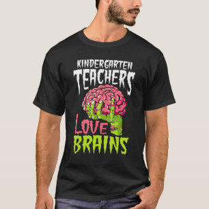 Camiseta Profesores de kindergarten aman a los cerebros pro