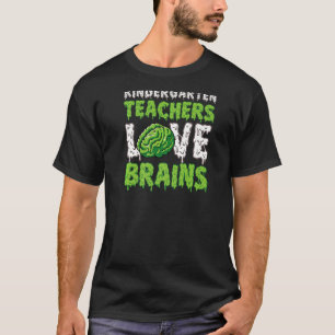 Camiseta Profesores de kindergarten aman los cerebros diver
