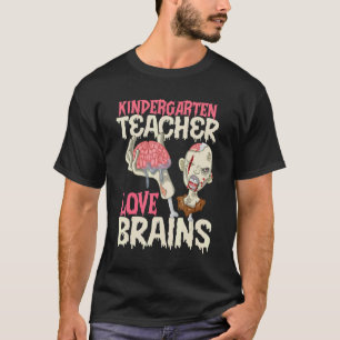 Camiseta Profesores de kindergarten aman los cerebros Hallo