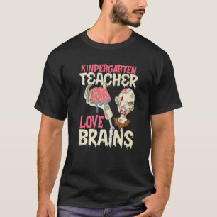 Camiseta Profesores de kindergarten aman los cerebros Hallo