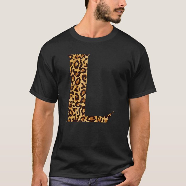 Camiseta Profesores de la escuela Leopard Alphabet L niños (Anverso)