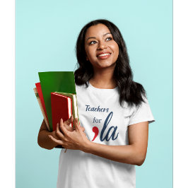 Camiseta Profesores de 'la Kamala Harris. Blanca