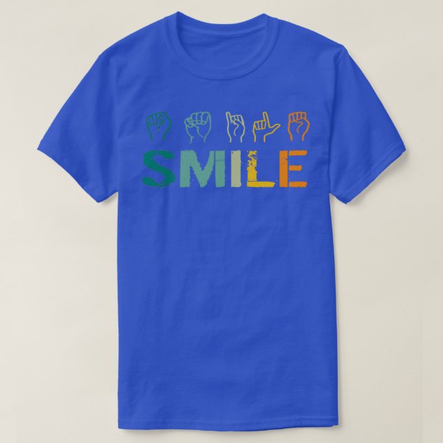 Camiseta Profesores de lenguaje de Rótulo a mano sonriente  (Diseño del anverso)