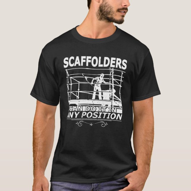 Camiseta Profesores de obreros de construcción de andamios  (Anverso)