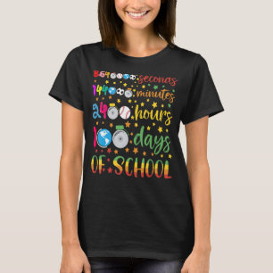 Camiseta Profesores de preescolar 100 días de horario escol