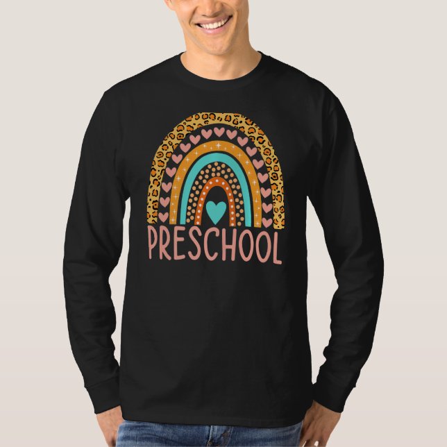 Camiseta Profesores De Preescolar Chicas Niños De Vuelta A  (Anverso)