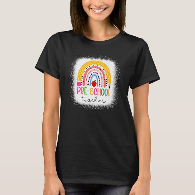 Camiseta Profesores de preescolar enseñan amor inspirando e (Anverso)