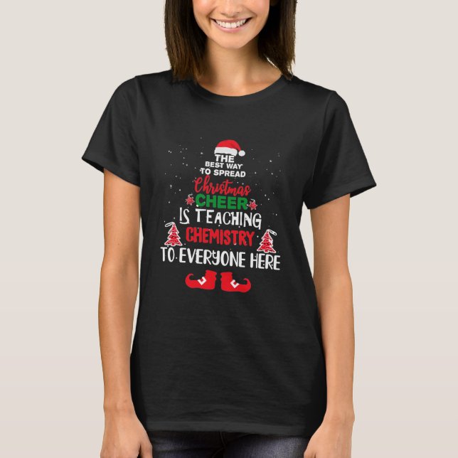 Camiseta Profesores de Química navidades, profesores divert (Anverso)