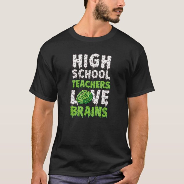 Camiseta Profesores de secundaria aman los cerebros diverti (Anverso)