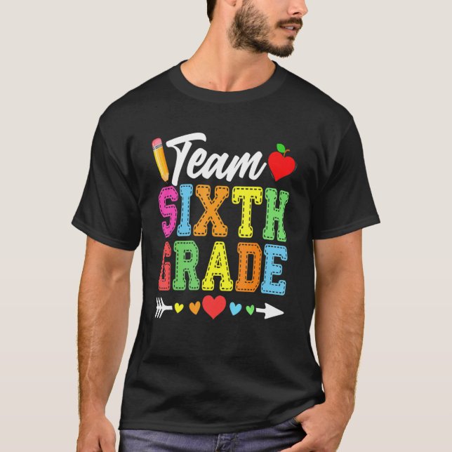 Camiseta Profesores De Sexto Grado De Equipo De Cuta Volvie (Anverso)
