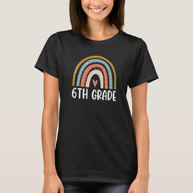Camiseta Profesores de sexto grado del Rainbow Kids Field D (Anverso)