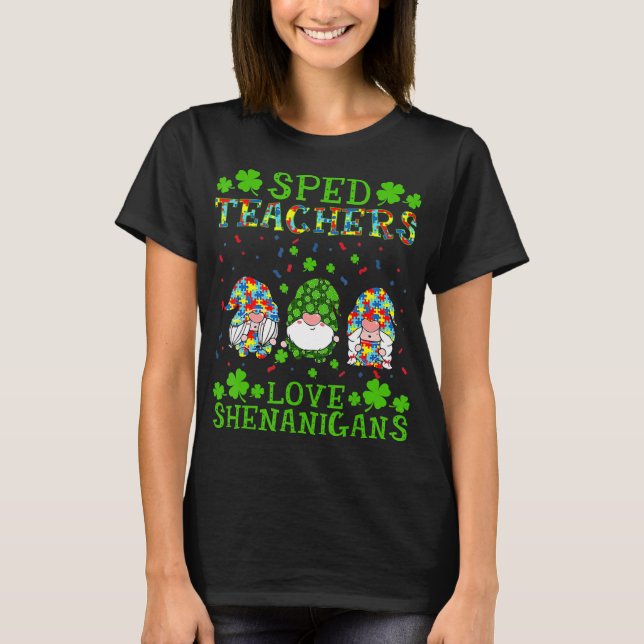 Camiseta Profesores de SPED aman a Shenanigans Autism Aware (Anverso)