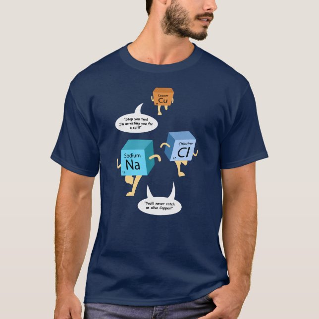 Camiseta Profesores de tabla periódica de química divertida (Anverso)