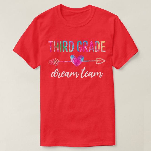 Camiseta Profesores de tercer curso de equipo de soñadores  (Diseño del anverso)
