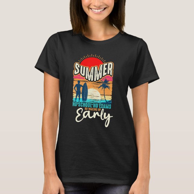 Camiseta Profesores de Verano Verano Sin Escuela Sin Exámen (Anverso)