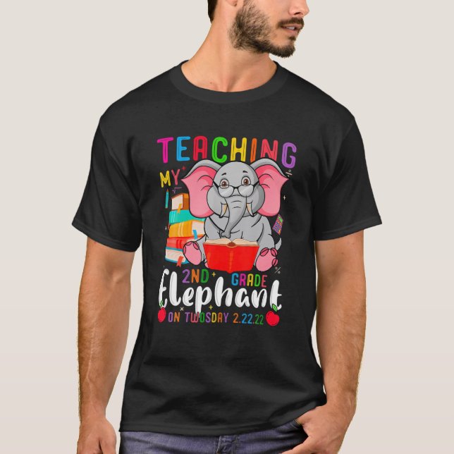 Camiseta Profesores Divertidos Cita La Enseñanza De Segundo (Anverso)