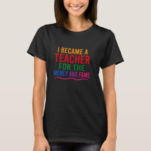 Camiseta Profesores Divertidos, Me Convirtí En Profesor Por