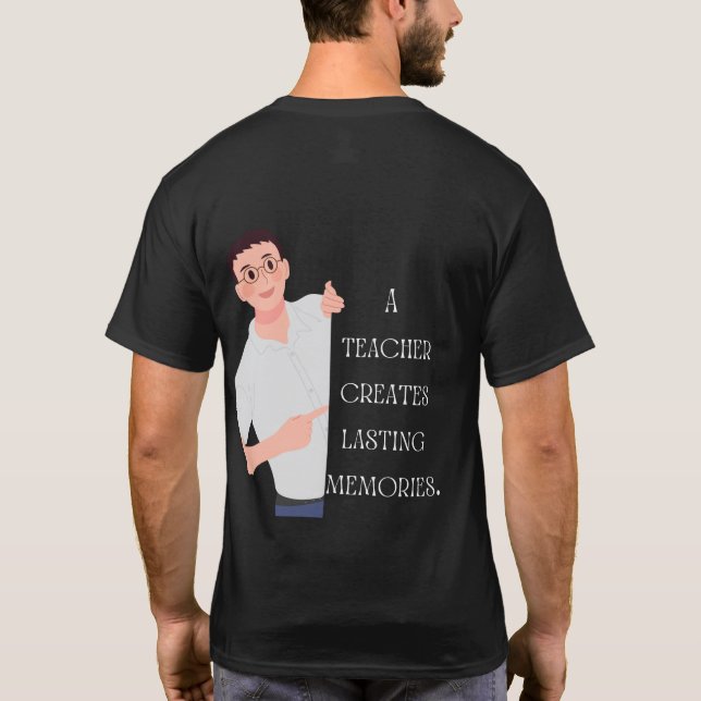 Camiseta Profesores: El latido de la educación (Reverso)