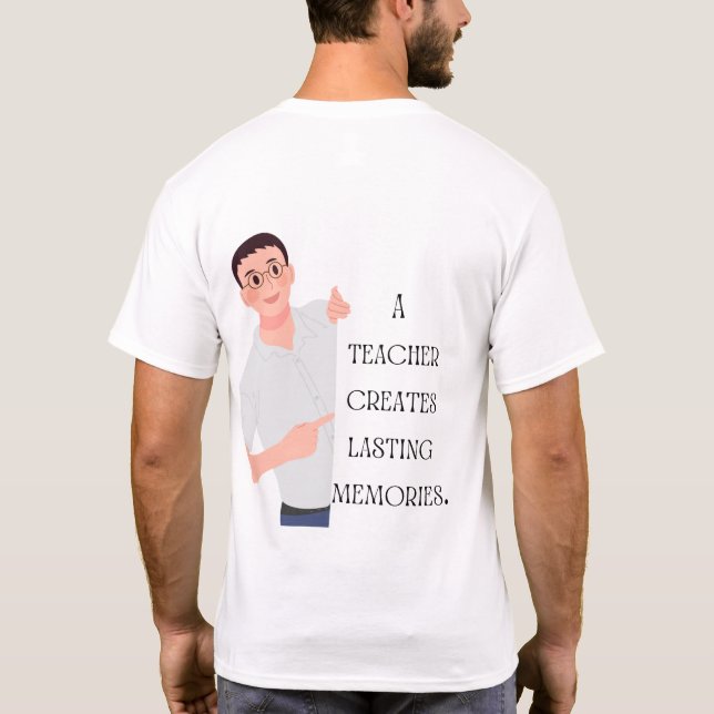 Camiseta Profesores: El latido de la educación (Reverso)