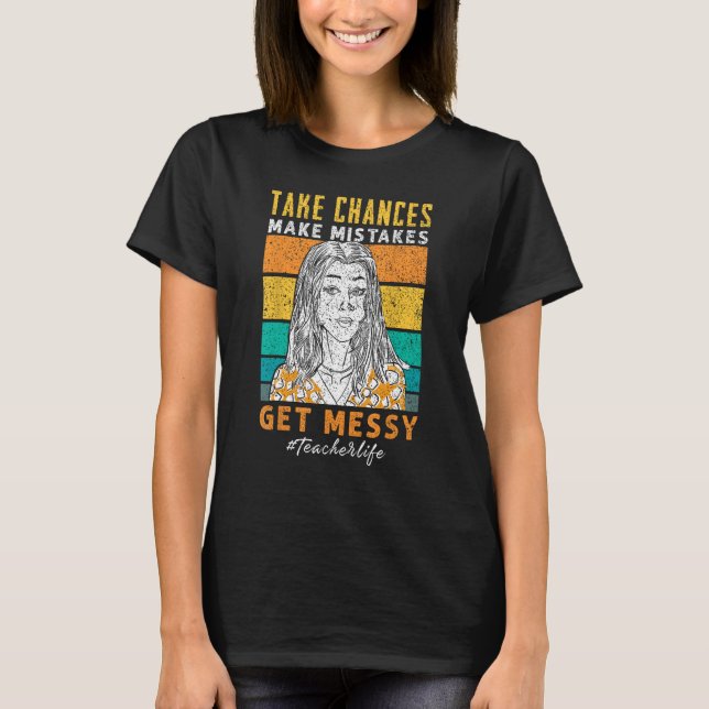 Camiseta Profesores enseñando a estudiantes en la escuela (Anverso)