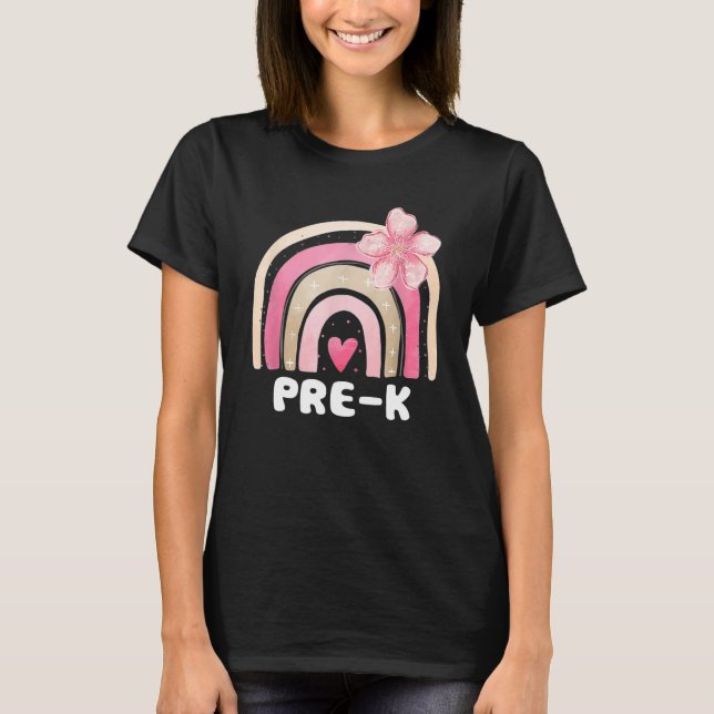 Camiseta Profesores pre K Cute Rainbow Kids Day 2022 Ba (Anverso)
