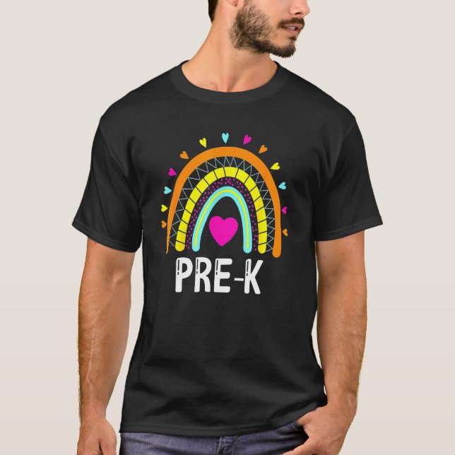 Camiseta Profesores pre K Cute Rainbow Kids Day 2022 Ba (Anverso)