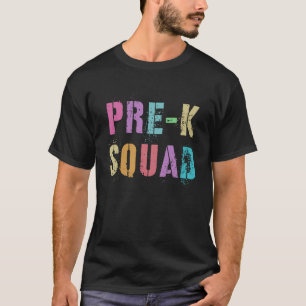 Camiseta Profesores pre-K SQUAD niños listos para rodar en