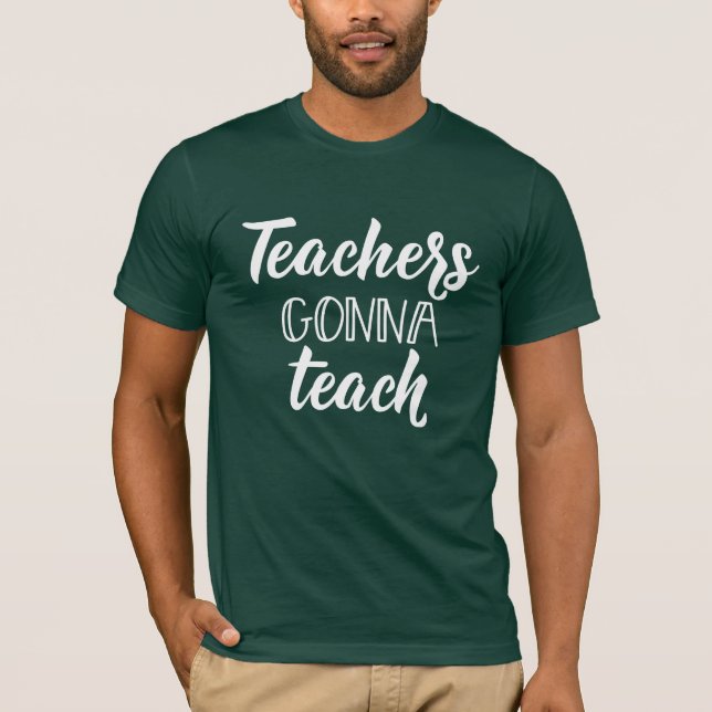 Camiseta Profesores que van a enseñar (Anverso)