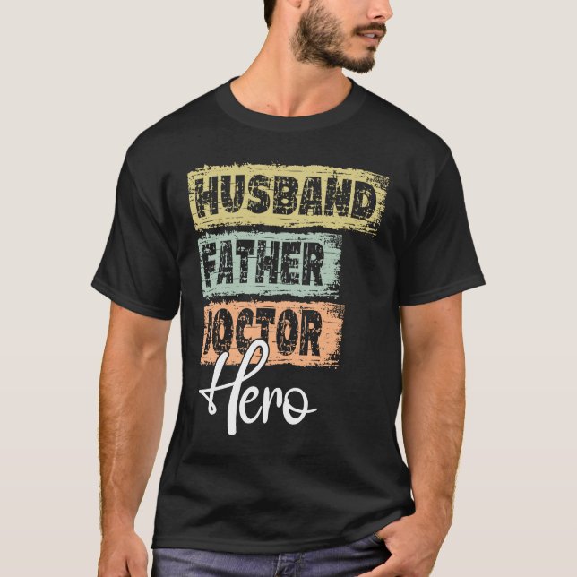 Camiseta Profession dad hero father Doctor (Anverso)