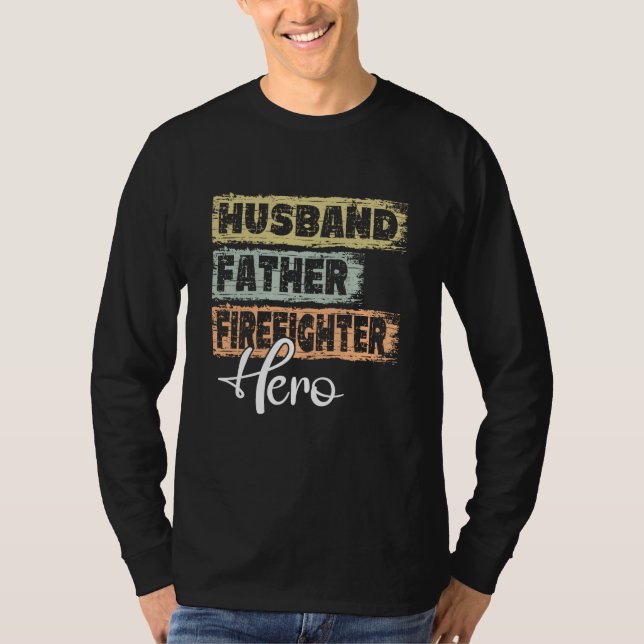 Camiseta Profession dad hero father Firefighter (Anverso)