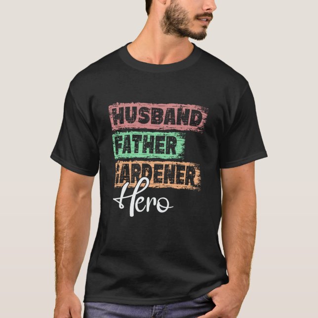 Camiseta Profession dad hero father Gardener (Anverso)
