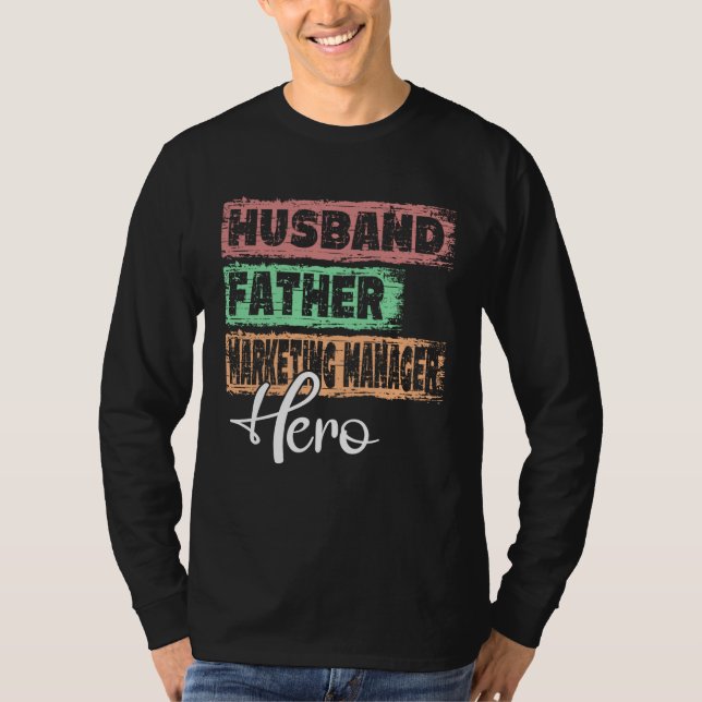 Camiseta Profession dad hero father Marketing Manager  1 (Anverso)