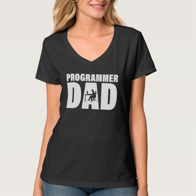 Camiseta Profession Job For Men   Programmer Dad (Anverso)