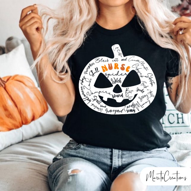 Camiseta Profession Nurse,Halloween Profession,Nurse Spooky (Subido por el creador)