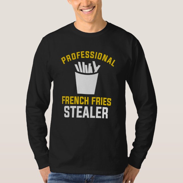 Camiseta Professional French Fries Stealer Fitness Workout (Anverso)