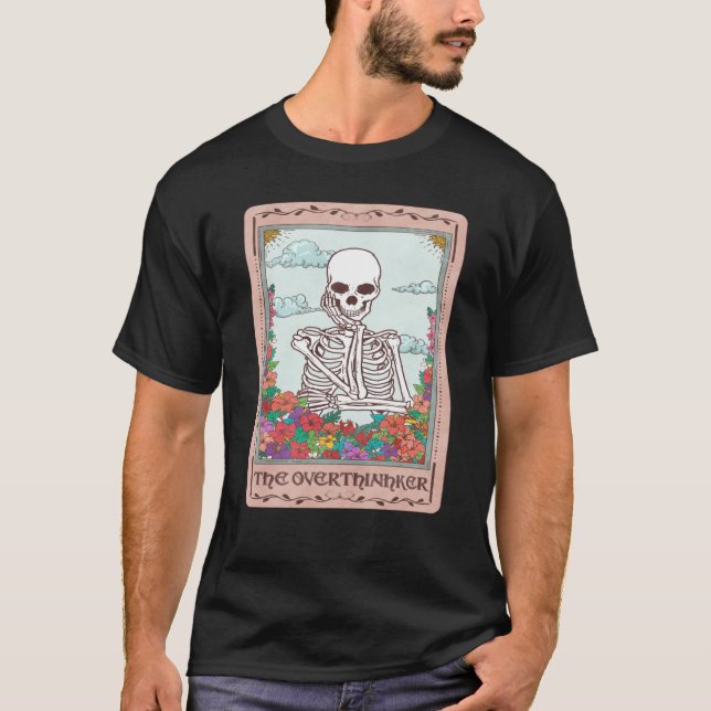 Camiseta Professional Overthinker Colorful Skull Overthinki (Anverso)