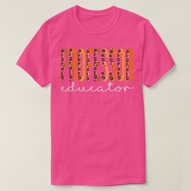 Camiseta Professor Educator leopard Fall Autumn Lovers Than (Diseño del anverso)