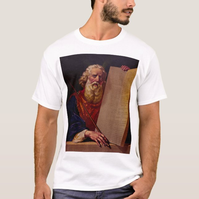 Camiseta Profeta Moisés en el Monte Sinaí – Épico de Alta F (Anverso)