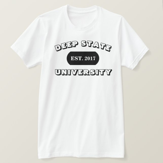 CAMISETA PROFUNDA UNIVERSIDAD ESTATAL EST. 2017 (Anverso del diseño)
