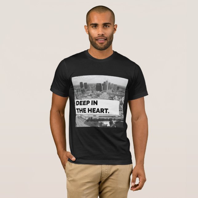 Camiseta Profundamente en el corazón de Tejas (Anverso completo)