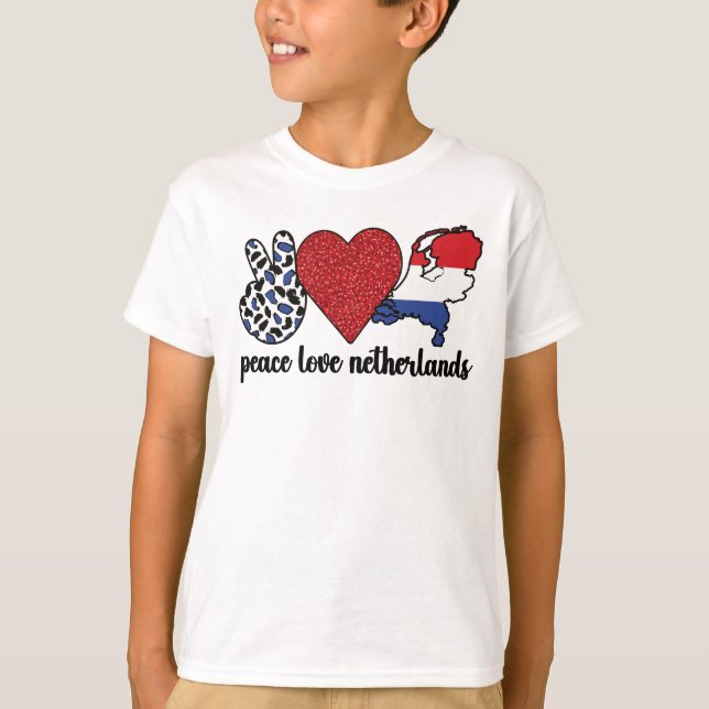 Camiseta Profundamente holandés, raíces holandesas, bandera (Anverso)