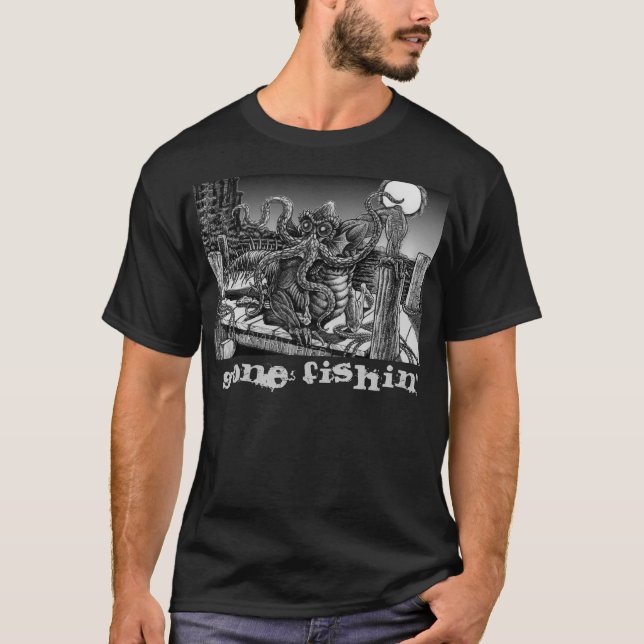 Camiseta Profundamente una pesca ida (Anverso)