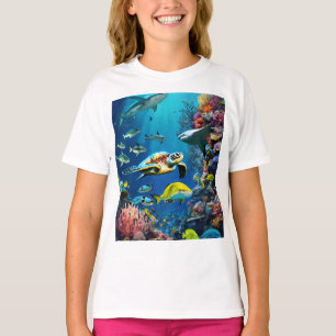 Camiseta Profundidades de Armonía: La Vida Bajo las Olas