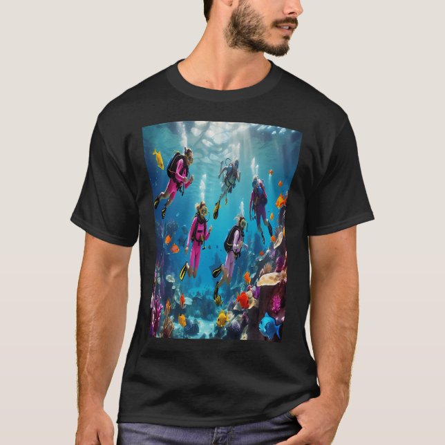 Camiseta profundo bajo el océano (Anverso)
