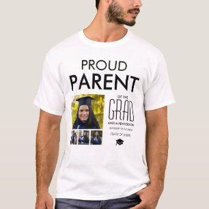 Camiseta Progenitor Orgulloso Personalizado De   Collage de