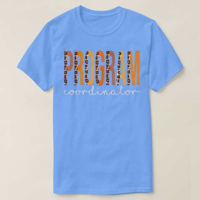 Camiseta Program Coordinator leopard Fall Autumn Lovers Tha (Diseño del anverso)