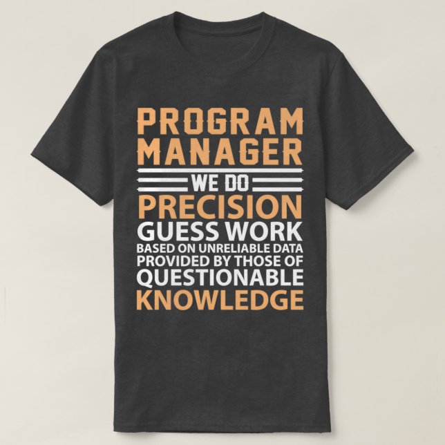 Camiseta Program Manager definition (Diseño del anverso)