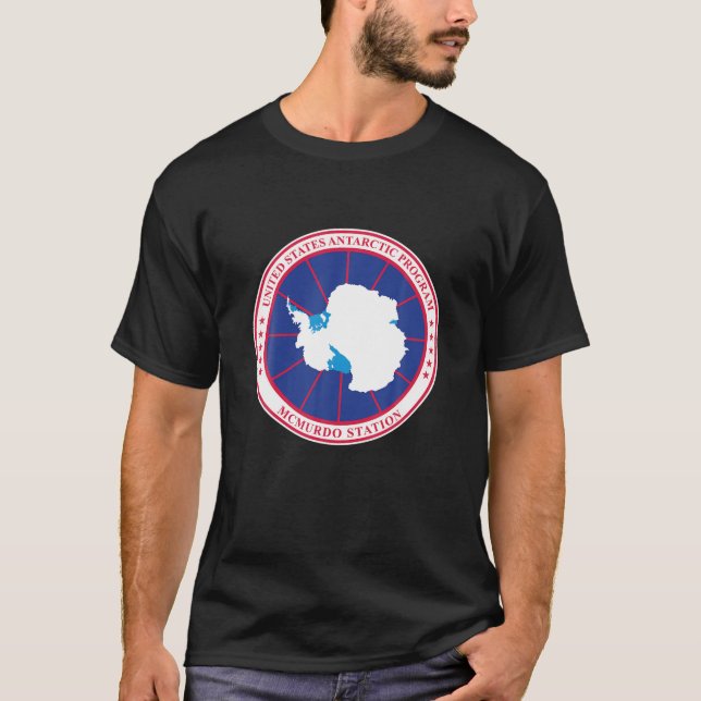 Camiseta Programa Antártico de los Estados Unidos Antártida (Anverso)