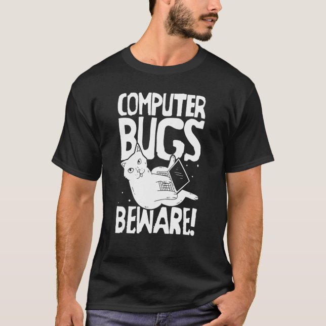 Camiseta Programa Cat Prog para desarrolladores de software (Anverso)