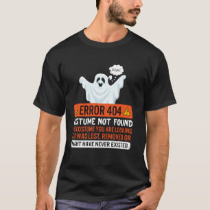 Camiseta Programa de codificación de error de Halloween 404